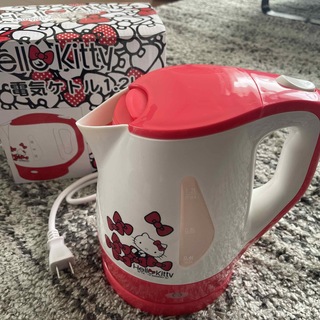 Sanrio Hello Kitty Electric Kettle 1.1L Red Home appliances Hot water Cute  Japan