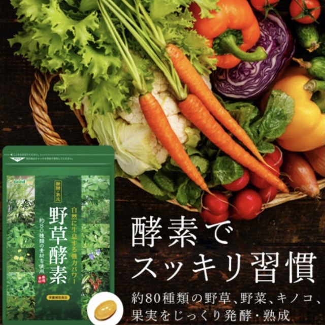 野草酵素 野菜酵素 サプリメント約3ヵ月分 やさい酵素 美容 ダイエット   食品/飲料/酒の食品(野菜)の商品写真