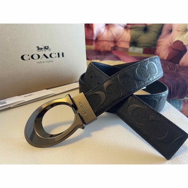 coach   メンズ ベルト ブラック 正規品