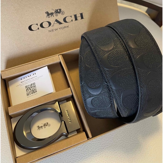 coach   メンズ ベルト ブラック 正規品