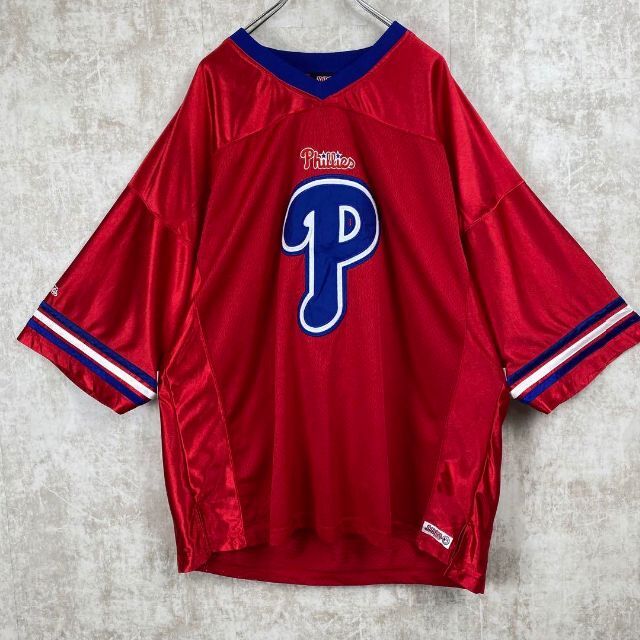 オリジナル フィラデルフィア MLB 古着 90s フィリーズ メッシュ2XL
