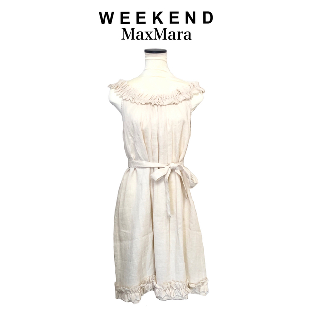 【タグ付】WEEKEND MaxMara ノースリーブ トップス ワンピース