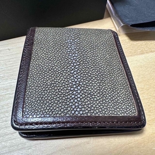 ワイルドスワンズ コインケース 折り財布 エイ革 ガルーシャ 青 - www