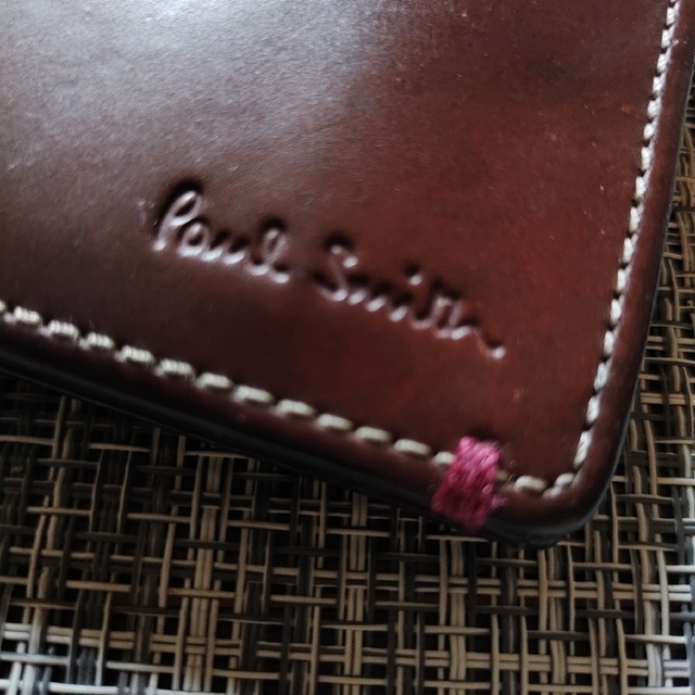 卓越卓越○☆新品 未使用 Paul Smith コードバン 長財布 定番かぶせ長