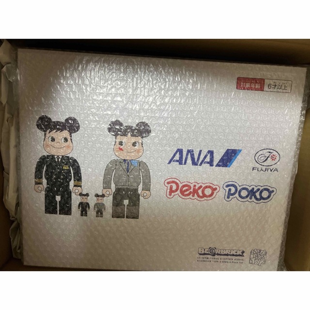 フィギュアBE@RBRICK for ANA CAPTAINペコちゃん 100％ 400％