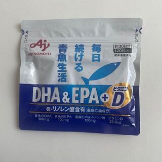 アジノモト(味の素)のDHA&EPA+ビタミンD 120粒入り　新品送料込み(その他)