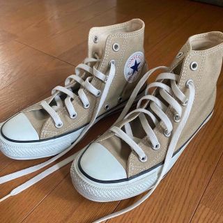 コンバース(CONVERSE)の美品コンバースハイカット ベージュ(スニーカー)