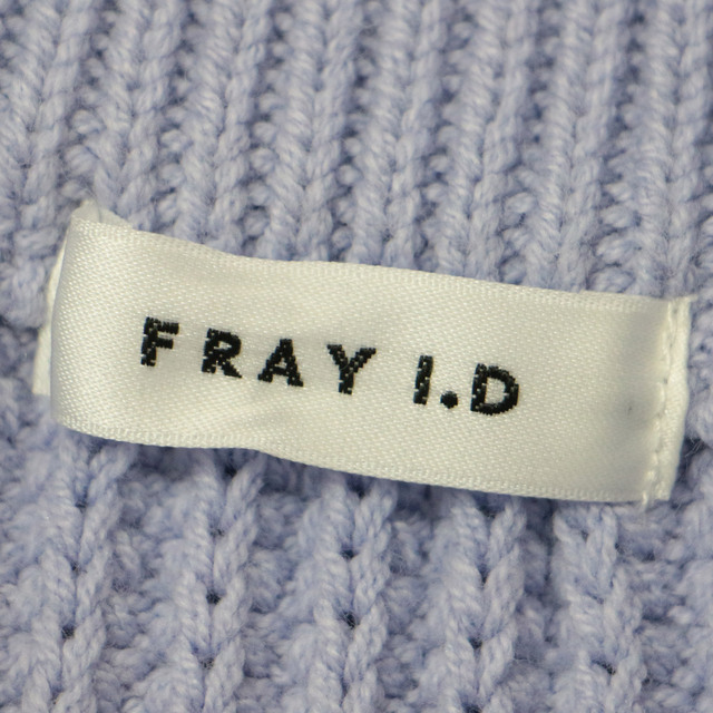 FRAY I.D フレイアイ・ディー ニット トップス ライトパープル FREE プルオーバー ビッグシルエット ボトルネック 長袖 コットン アクリル おしゃれ シンプル 無地 きれいめ 大人女子 ブランド 上品 ベーシック 丈長め 【レディース】 2