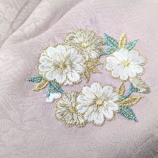 【正絹】 絹100％ 七五三 3歳 被布コート 単品 ピンク 刺繍 SH11-4