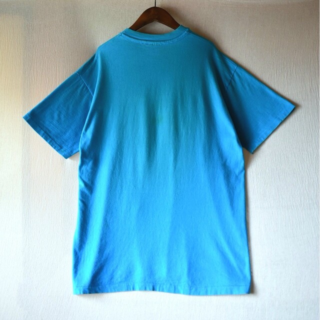 ★80's USA製 ヘインズ ビーフィー 発泡プリント ビンテージTシャツ 4
