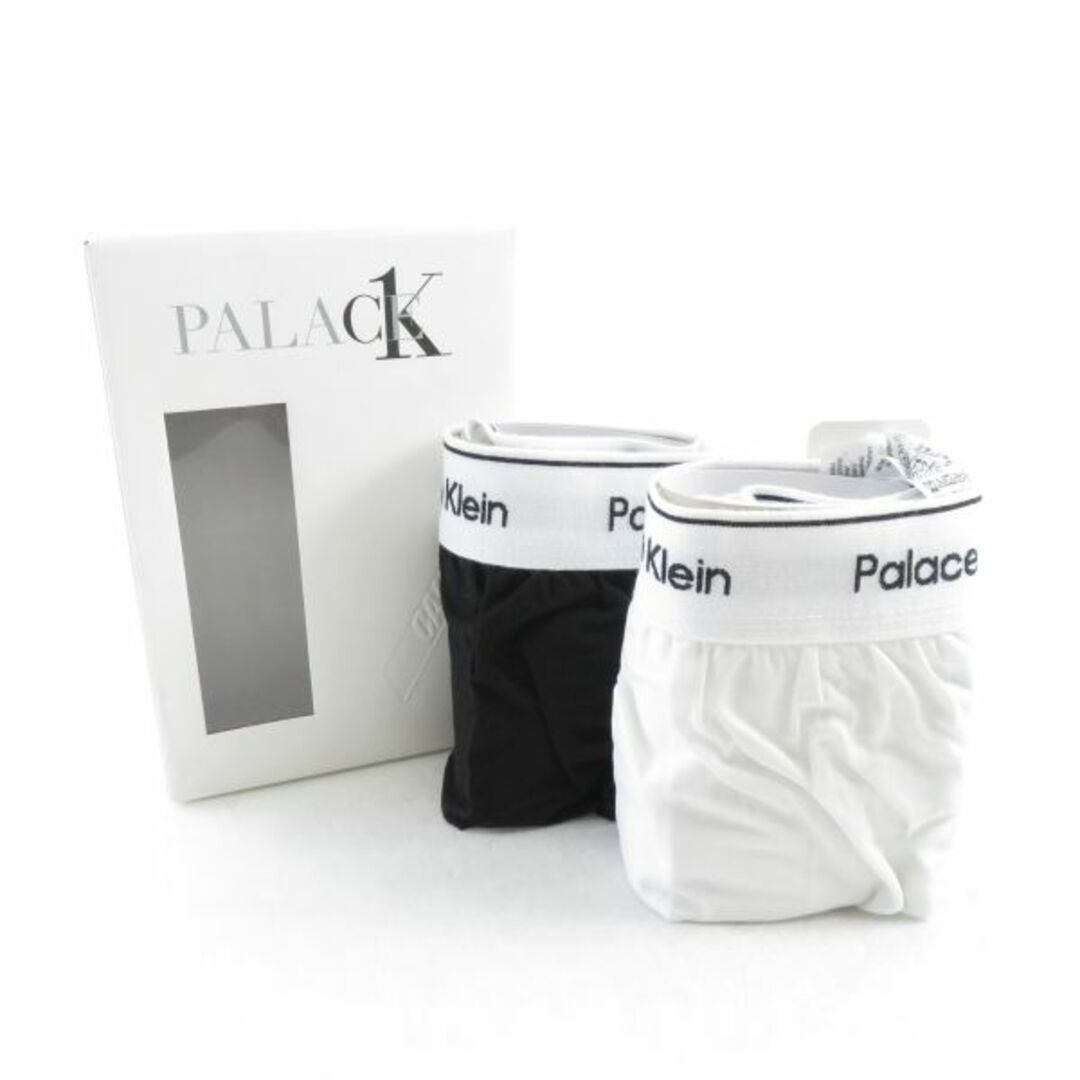 Calvin Klein(カルバンクライン)の未使用 Calvin Klein カルバンクライン CK1 PALACE WOVEN BOXERS 2PK ウーブン ボクサーズ 2PK 1点 M コットン100％ 下着 パンツ ホワイト・ブラック メンズ AY3745C  メンズのアンダーウェア(ボクサーパンツ)の商品写真