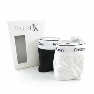 カルバンクライン(Calvin Klein)の未使用 Calvin Klein カルバンクライン CK1 PALACE WOVEN BOXERS 2PK ウーブン ボクサーズ 2PK 1点 M コットン100％ 下着 パンツ ホワイト・ブラック メンズ AY3745C (ボクサーパンツ)