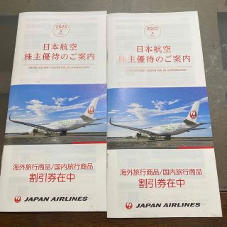 日本航空　株主優待のご案内2冊(航空券)