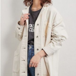 チャオパニックティピー(CIAOPANIC TYPY)のCIAOPANIC TY【TYPYDENIM】ショップコートワンピース(ロングワンピース/マキシワンピース)