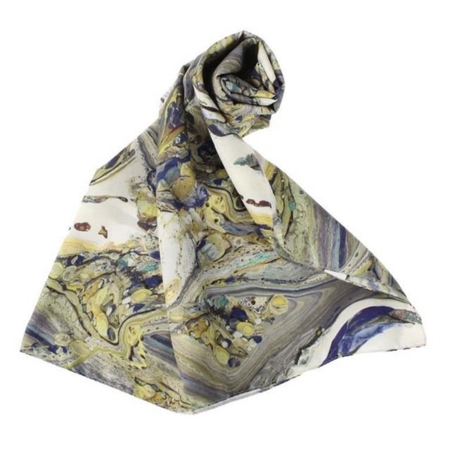 UN3D. アンスリード MARBLE ART PT & scarf 2点セット