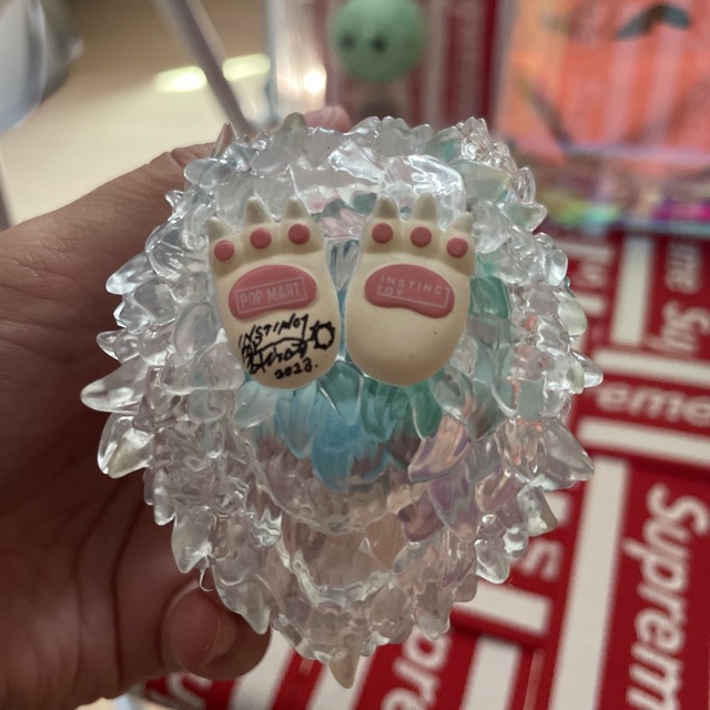 INSTINCTOY fluffy "mint green サイン入りセット