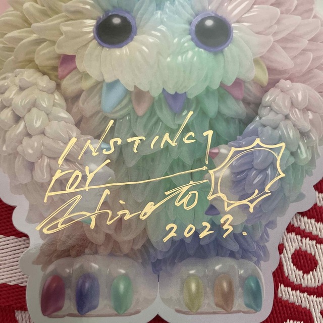 INSTINCTOY fluffy "mint green サイン入りセット