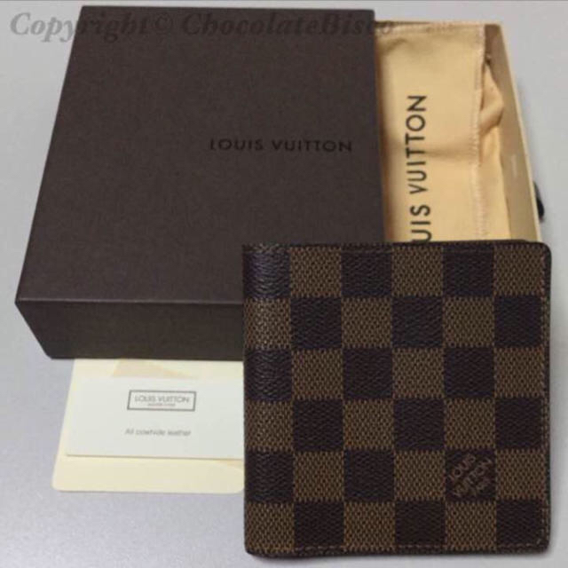 LOUIS VUITTON(ルイヴィトン)のルイ・ヴィトン ダミエ 2つ折り 札入れ N61666 レディースのファッション小物(財布)の商品写真