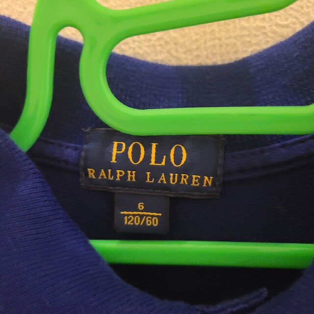 POLO RALPH LAUREN(ポロラルフローレン)のPORO ラルフローレン ポロシャツ ブルー 120cm キッズ/ベビー/マタニティのキッズ服男の子用(90cm~)(Tシャツ/カットソー)の商品写真