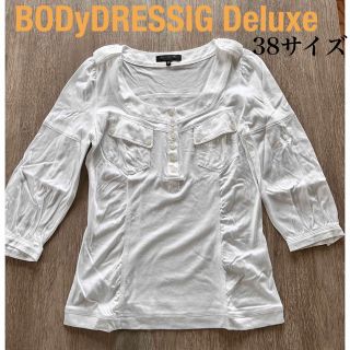 ボディドレッシングデラックス(BODY DRESSING Deluxe)のボディドレッシングデラックス　カットソー　トップス　白　半袖　七分袖　ブラウス(シャツ/ブラウス(長袖/七分))