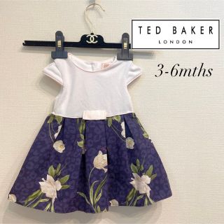 テッドベイカー(TED BAKER)の【TED BAKER】花柄切り替えワンピース♡3-6mths（60〜70）(ワンピース)