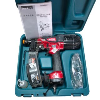 マキタ(Makita)の◇◇MAKITA マキタ 高圧 エアビス打ち機 ケース付 AR410HR レッド(その他)