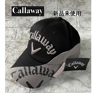 キャロウェイゴルフ(Callaway Golf)の【新品】キャロウェイ　キャップ　ゴルフ　　帽子　フリーサイズ　ブラック/グレー(キャップ)