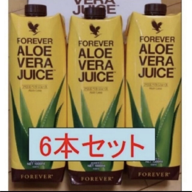アロエベラジュース　1L × 6本 食品/飲料/酒の健康食品(その他)の商品写真