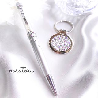 スワロフスキー(SWAROVSKI)のスワロフスキー　キーリング　ギフトセット　ペン　キーホルダー　送料無料　(キーホルダー)