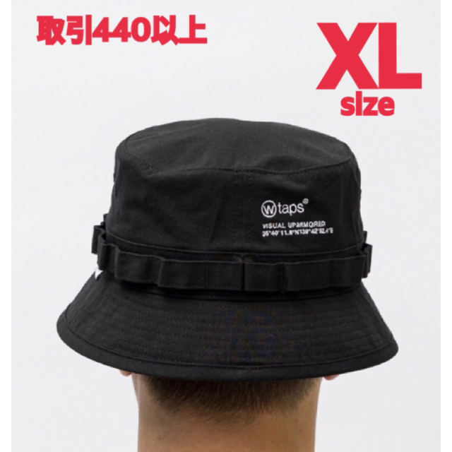 W)taps(ダブルタップス)のWTAPS 2023SS JUNGLE 02 HAT BLACK XLサイズ メンズの帽子(ハット)の商品写真