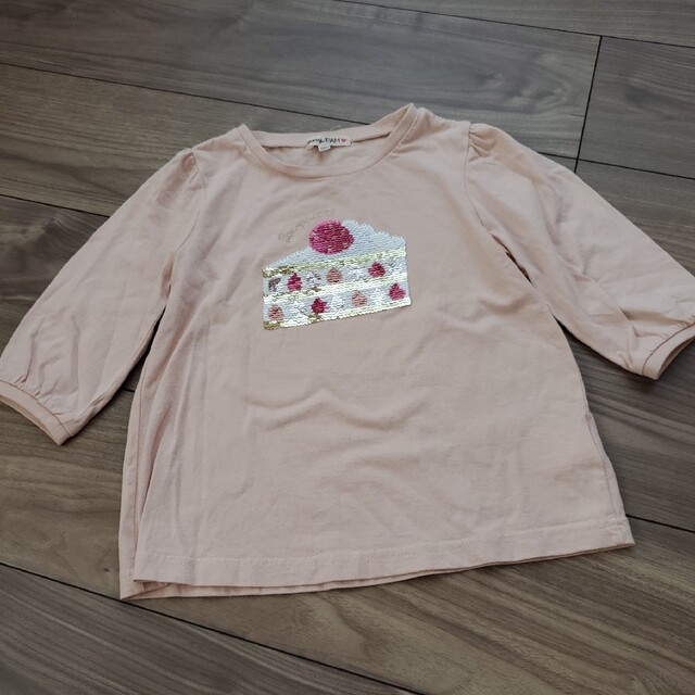 anyFAM(エニィファム)のエニファム　ショートケーキスパンコール　Tシャツ キッズ/ベビー/マタニティのキッズ服女の子用(90cm~)(Tシャツ/カットソー)の商品写真