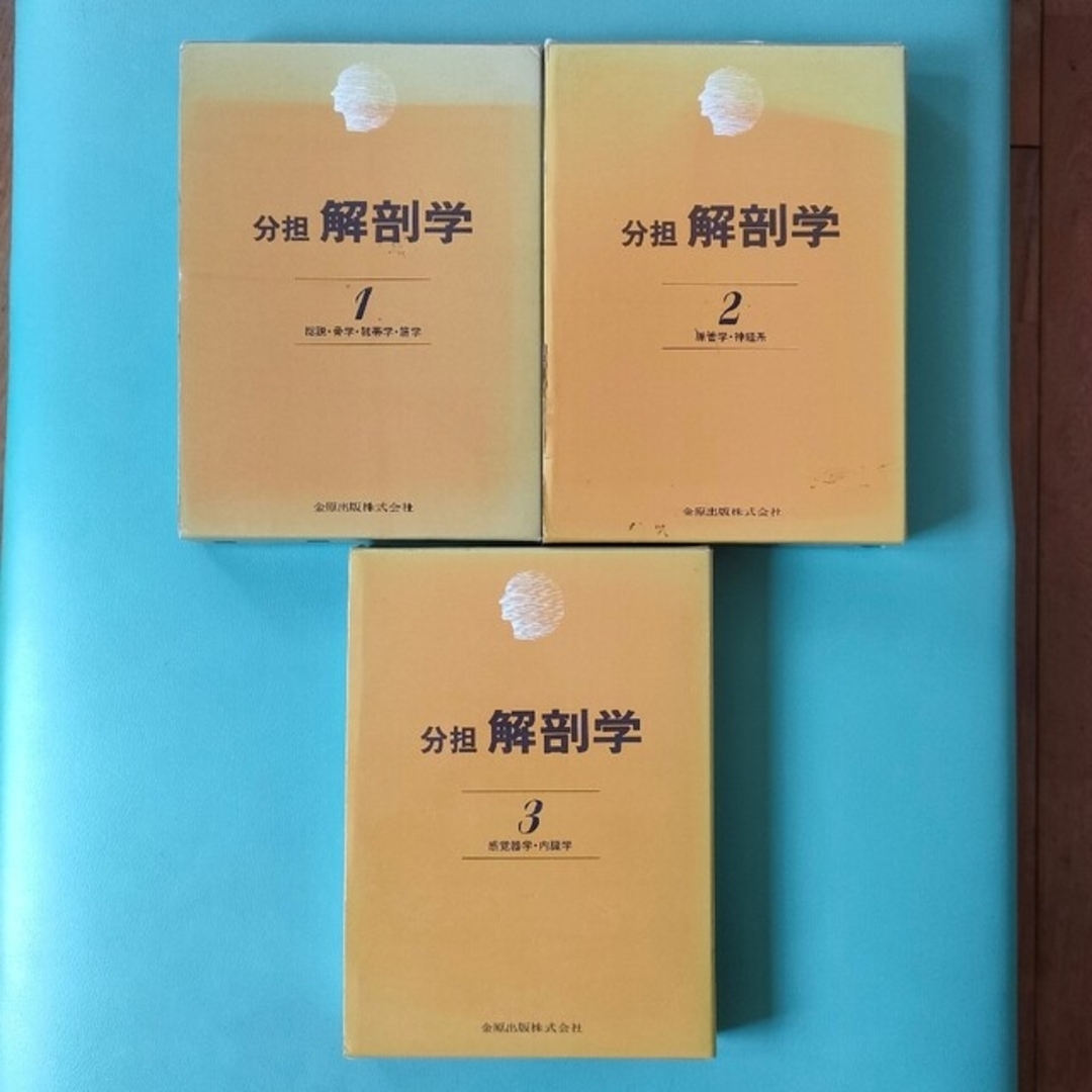 断裁済み:分担　解剖学　1巻〜３巻セット