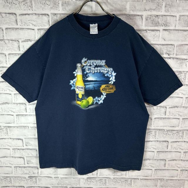 コロナ - CORONA コロナビール ライム レモン ビーチ ロゴ Tシャツ