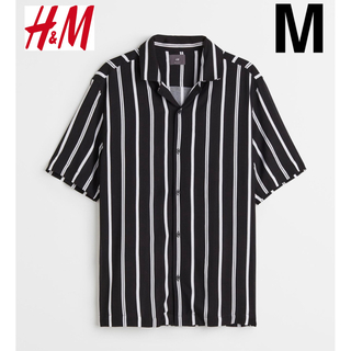新品 H&M リゾート ストライプ シャツ ZARA huf アロハシャツ M