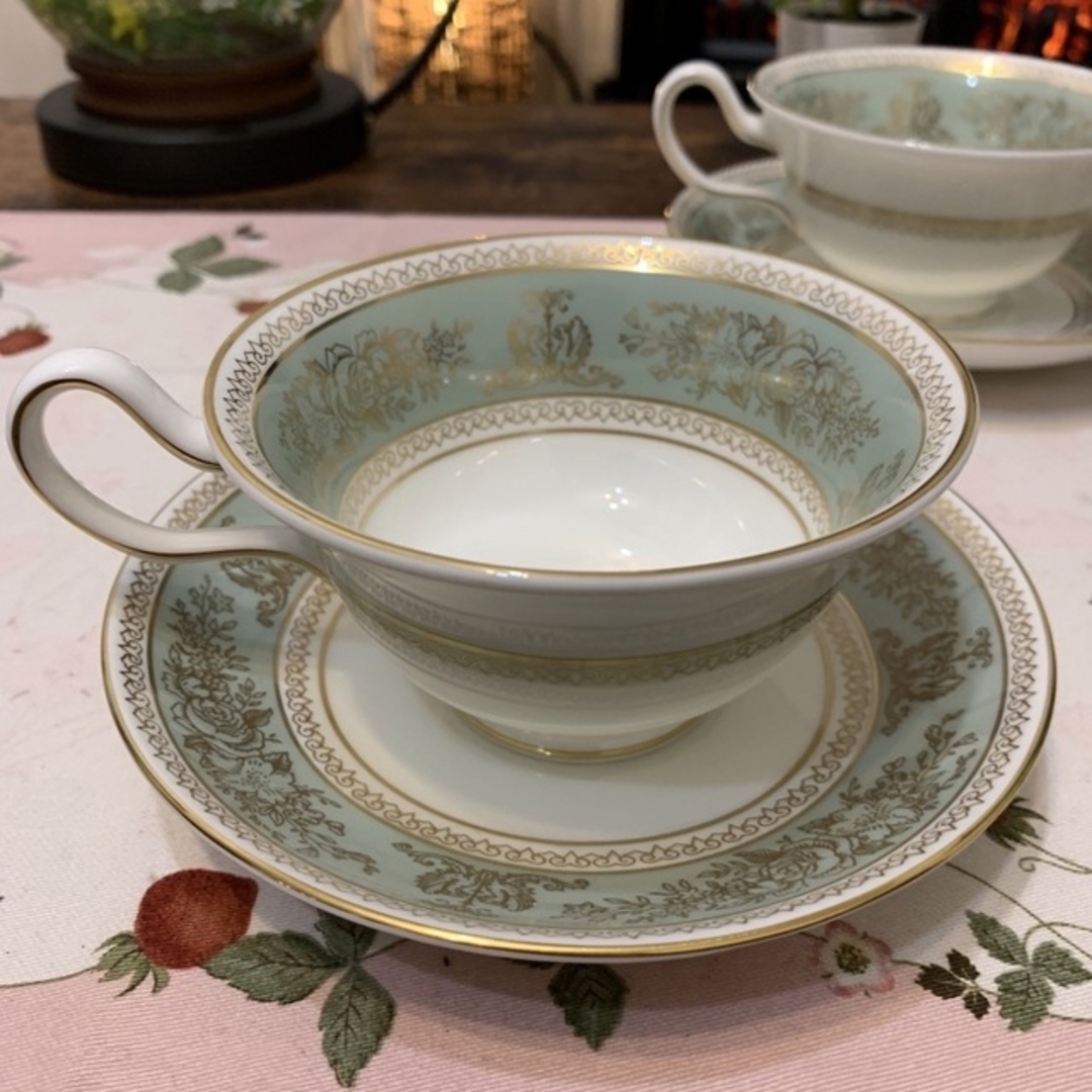 日本初の WEDGWOOD ウェッジウッド コロンビア ブルー＆ゴールド