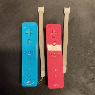 ウィー(Wii)のWiiリモコン ブルー ピンク(その他)