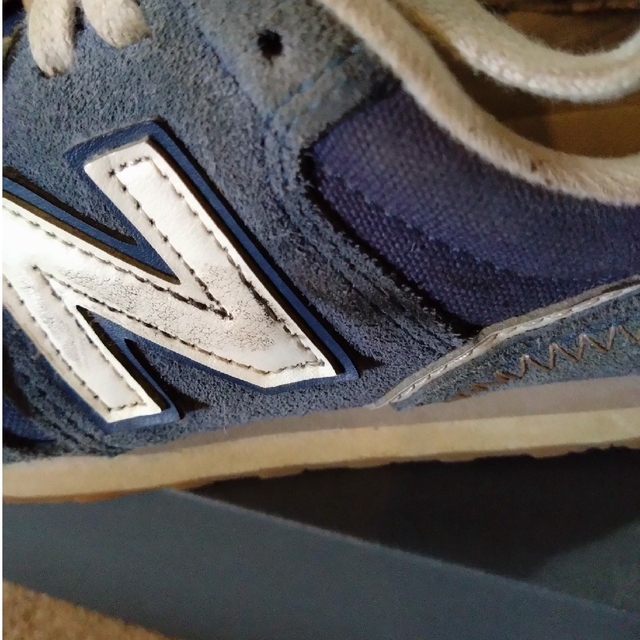 New Balance(ニューバランス)のnew balance水色スニーカー(23cm) キッズ/ベビー/マタニティのキッズ靴/シューズ(15cm~)(スニーカー)の商品写真