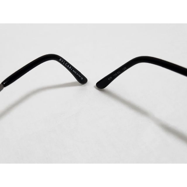 正規良 ブルガリ クアドラート ロゴ メタルコンビフレーム シールドサングラス黒