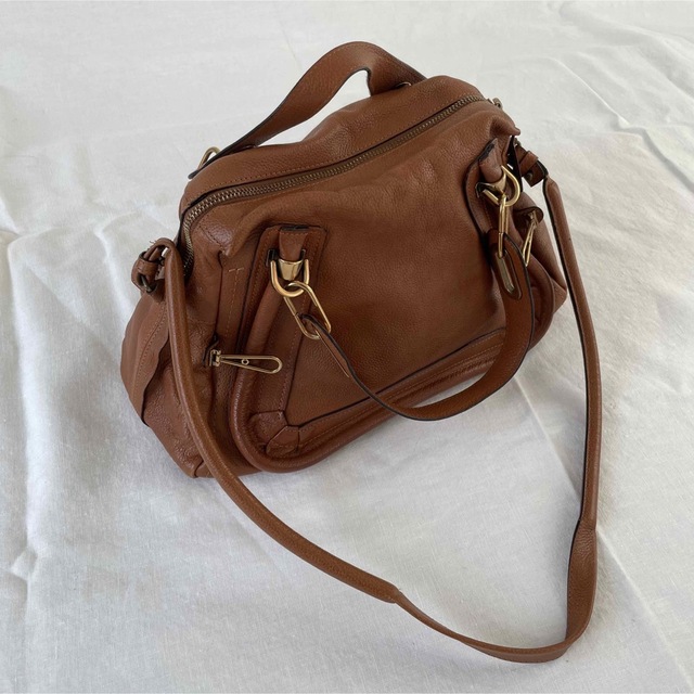 Chloe(クロエ)のChloe ハンドバッグ ”PARATY“ キャメル レディースのバッグ(ハンドバッグ)の商品写真