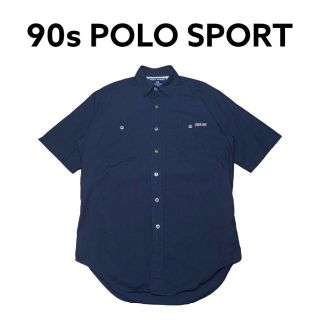 ポロラルフローレン(POLO RALPH LAUREN)の90s POLO SPORT　ワークシャツ　古着　ポロスポーツ　メタルボタン(シャツ)