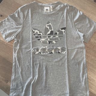 アディダス(adidas)のadidas Tシャツ　メンズＬサイズ　グレー(Tシャツ/カットソー(半袖/袖なし))