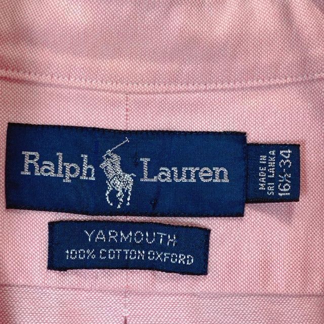 Ralph Lauren(ラルフローレン)のラルフローレン　シンプル　ポニー　春カラー　刺繍　古着　ボタンダウン　長袖シャツ メンズのトップス(シャツ)の商品写真