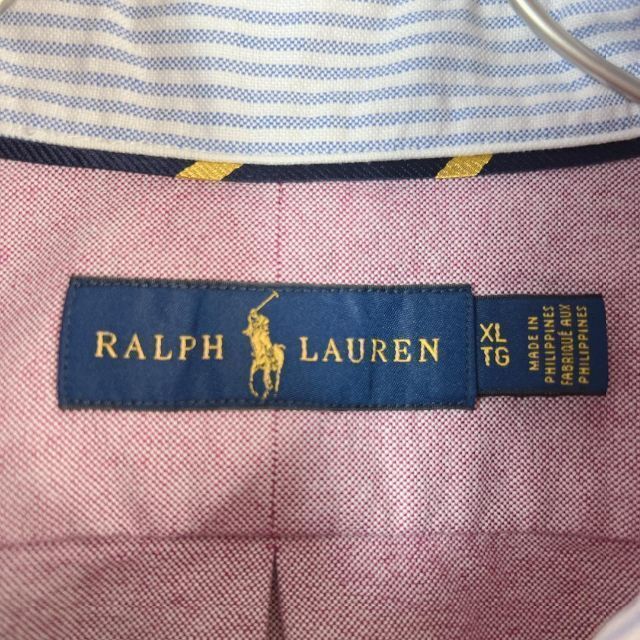 Ralph Lauren(ラルフローレン)のラルフローレン　カラーポニー　刺繍　ワンポイント　ロゴ　ボタンダウン　長袖シャツ メンズのトップス(シャツ)の商品写真