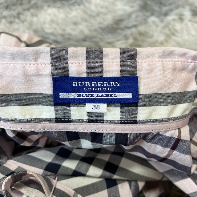 BURBERRY BLUE LABEL(バーバリーブルーレーベル)の♡バーバリーブルーレーベル♡極美品　ノバチェック　ワンピース　ベルト付き　半袖 レディースのワンピース(ひざ丈ワンピース)の商品写真