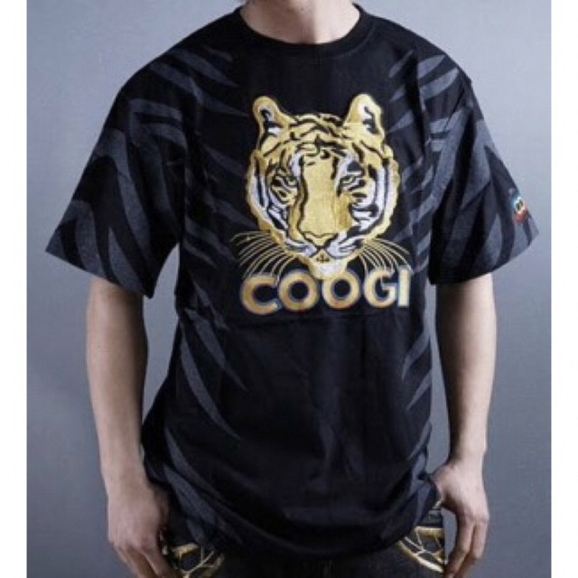 【COOGI】Tiger 刺繍 Tシャツ☆L☆ブラック