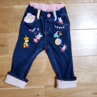 新品????ミキハウス????やわらかデニムパンツ????130cm