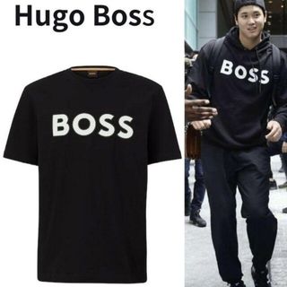 ヒューゴボス(HUGO BOSS)のBOSS■ロゴ Tシャツ ブラック(Tシャツ/カットソー(半袖/袖なし))