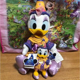 ディズニー(Disney)のディズニーシー 10周年 デイジー ぬいぐるみ ぬいぐるみバッジ(ぬいぐるみ)