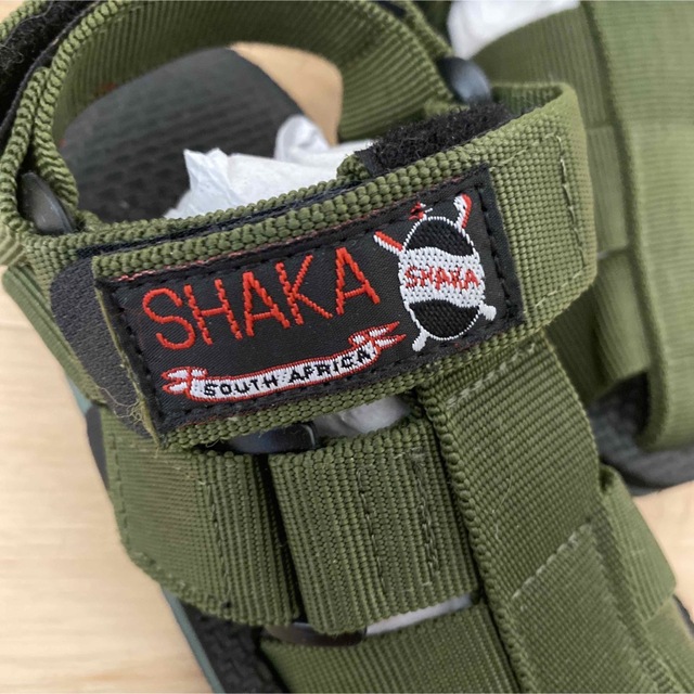 SHAKA(シャカ)の⚠️未使用【SHAKAシャカ　サンダル　カーキ 17cm】 キッズ/ベビー/マタニティのキッズ靴/シューズ(15cm~)(サンダル)の商品写真