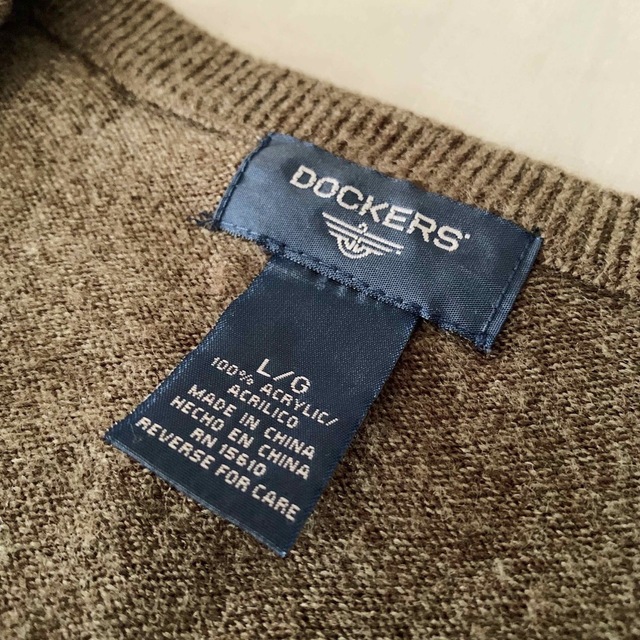 【専用】 “DOCKERS” Khaki Cable Knit Vest